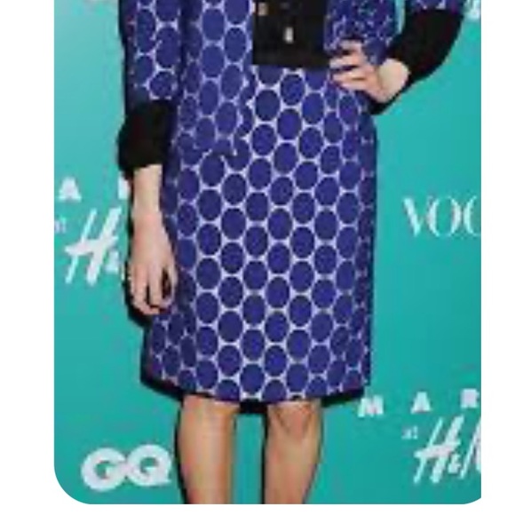 Marni X H&M Mini Pencil Skirt in Blue and Grey size 6 - Picture 3 of 11